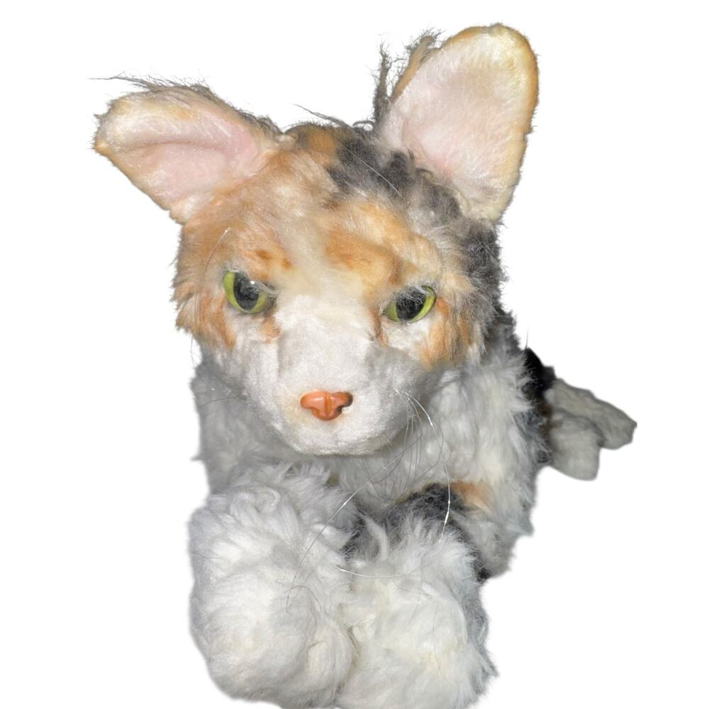 Cuddle Clones Calico Cat Green Eyes 24" Old Cat Realistic Plushie Pudding‎